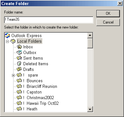 Create Folder Window