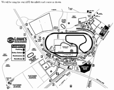 Lowe's Track Map