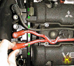 Removing the Coil Side Ignition Wires