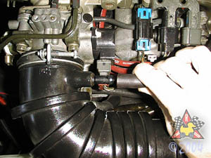Disconnecting the PCV Hose